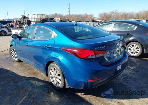 2016 Hyundai Elantra Se from USA, damaged, VIN KMHDH4AE8GU618449